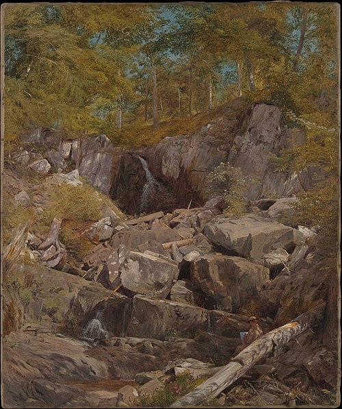 A Study of Trap Rock (Buttermilk Falls), 1863, John Henry Hill