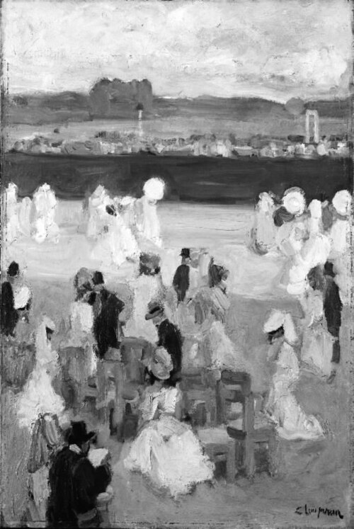 Aux courses", 1900, Edmond Lempereur