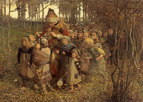 The Pied Piper of Hamelin, 1881, James Elder Christie