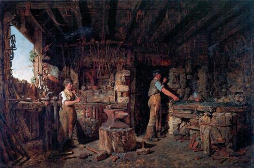 The Blacksmith's Forge, 1880, Alfred Provis