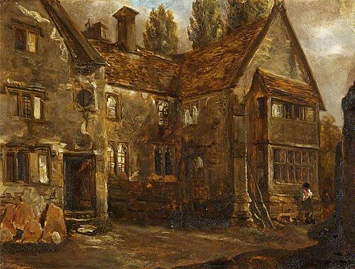 North Front of Easton Piercy Manor House, Wiltshire, 1845, Alfred Provis