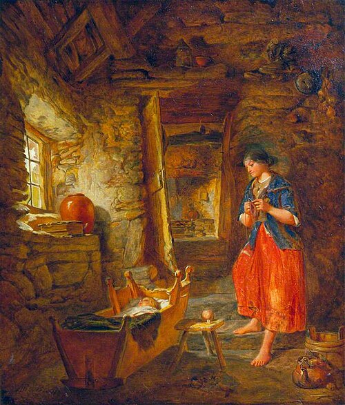 Minding Baby, 1857, Alfred Provis