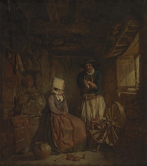 Cottage interior, 1850, Alfred Provis