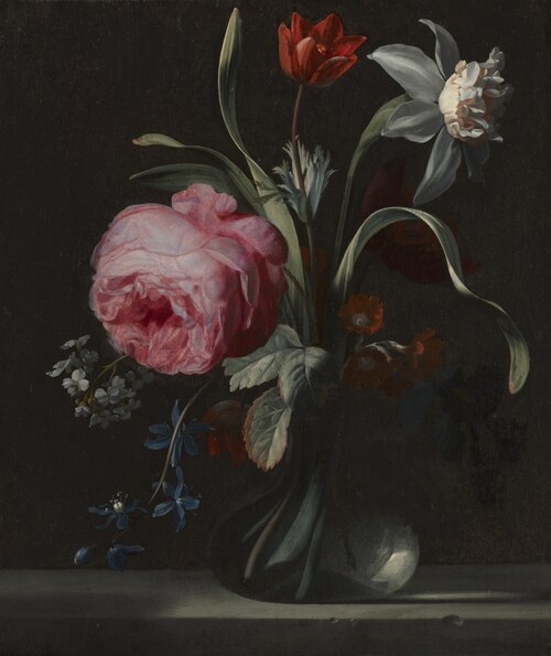 Flowers in a Vase, 1669, Simon Verelst