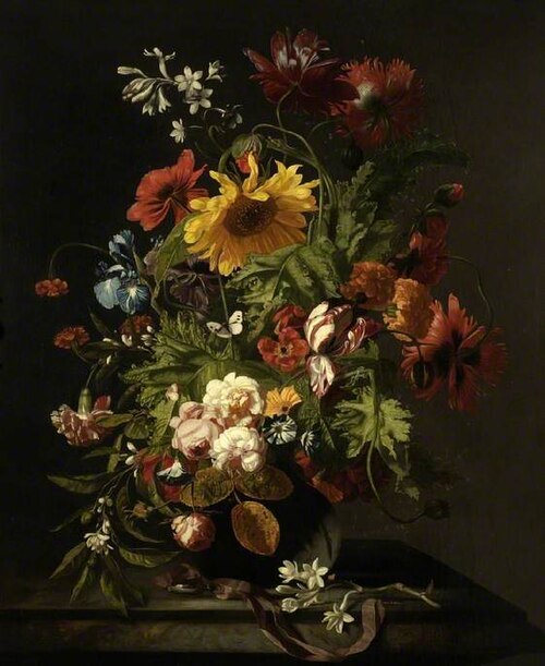 Vase of flowers, 1690, Simon Verelst