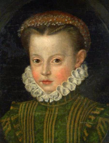 Portrait d'Élisabeth d'Autriche (1554-1592)., 1560, Giulio Licinio