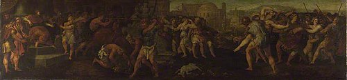 The Rape of the Sabines, 1565, Giulio Licinio