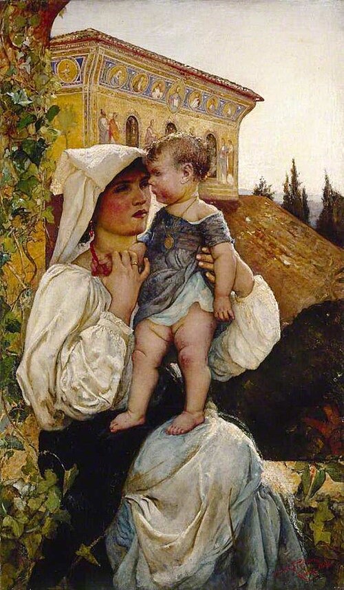 An Italian Mother and Child, 1886, Annie Swynnerton