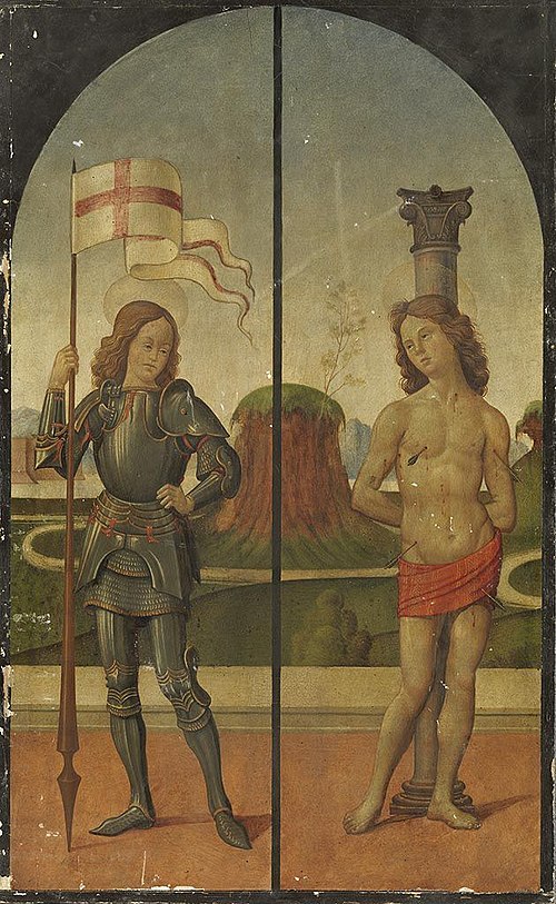Saints George and Sebastian, 1490, Bartolomeo di Giovanni