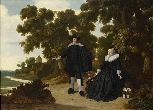 Portrait of Jan van Hensbeeck, his Wife and a Child, 1630, Gerard Donck