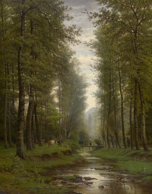 Brook in the Forest, 1873, Joseph Van Luppen