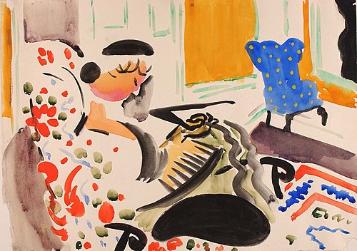Calligraphic Interior, 1915, Henry Lyman Saÿen
