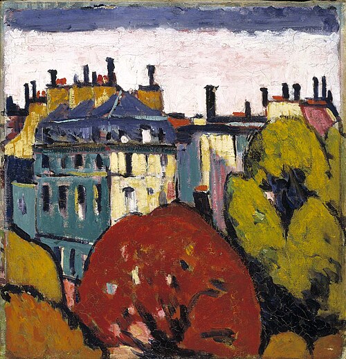 Landscape, Paris, 1913, Henry Lyman Saÿen