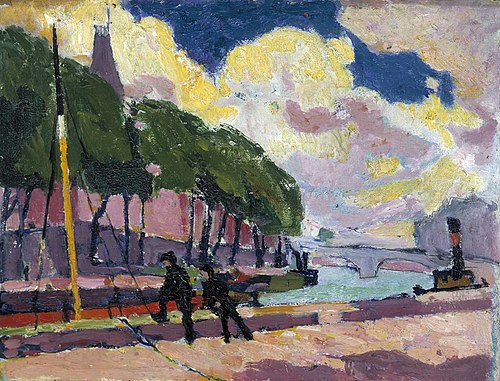 On the Banks of the Seine, 1910, Henry Lyman Saÿen