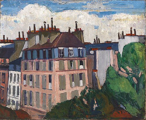 Rooftops, Paris, 1910, Henry Lyman Saÿen