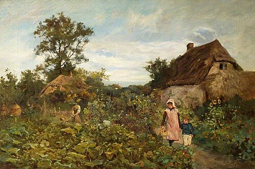 A Country Garden, 1892, Thomas James Lloyd