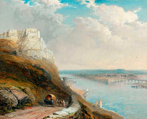 Koblenz from Ehrenbreitstein, 1898, Arthur Joseph Meadows