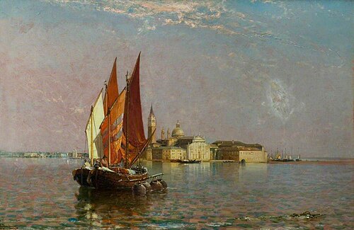 The Giuddeca, Venice, Italy, 1898, Arthur Joseph Meadows