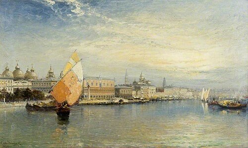 Venice with the Doge's Palace, 1899, Arthur Joseph Meadows