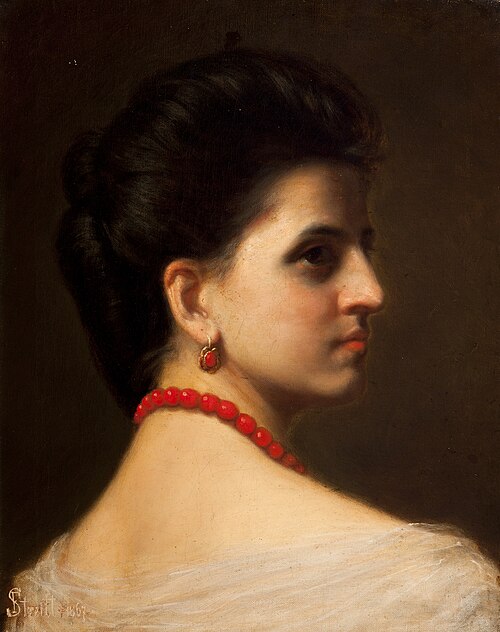 Portrait of Wanda Monné, 1867, Franz Streitt