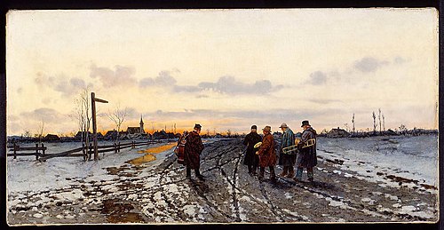 Musicians at a Crossroad, 1879, Franz Streitt