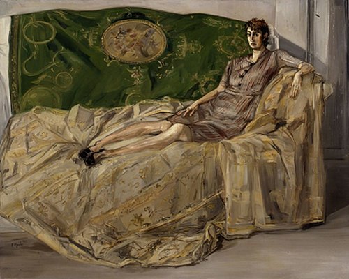 Femme sur un canapé, 1945, Francis Gruber