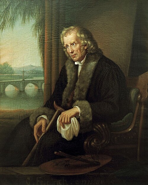 Portrait of Caspar David Friedrichs, 1840, Caroline Bardua