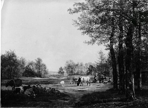 Landschaft mit weidendem Vieh und Staffage, 1818, Pieter Gerardus van Os