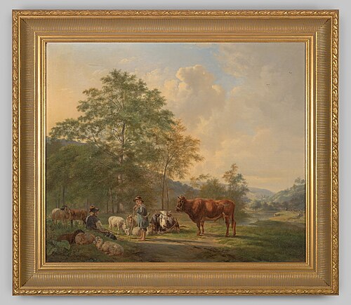 Avondstond met koeien, 1827, Pieter Gerardus van Os
