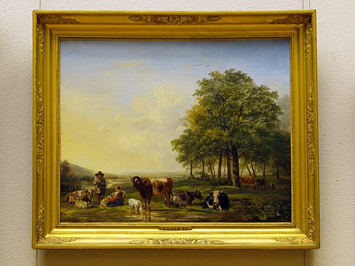 Paysage avec bovins et berger, 1830, Pieter Gerardus van Os