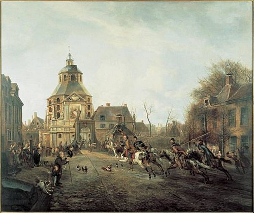 De aankomst van de kozakken in Utrecht in 1813, 1816, Pieter Gerardus van Os