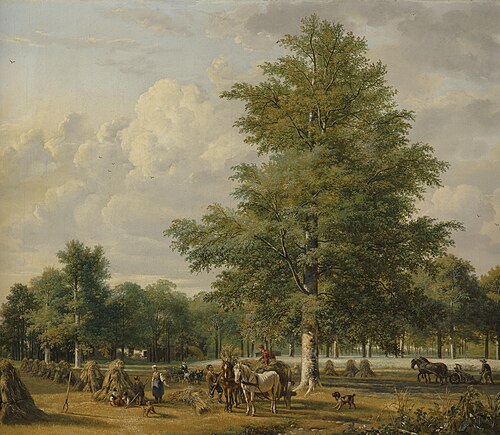 Boeren halen de oogst binnen, 1826, Pieter Gerardus van Os