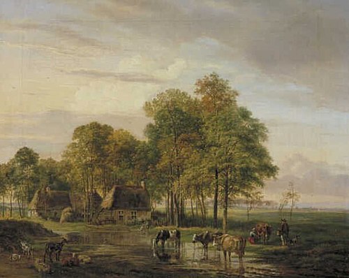Landscape with Farmhouse, 1829, Pieter Gerardus van Os