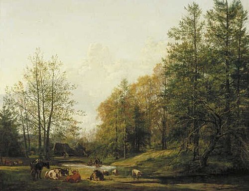 Landscape with Trees and Cattle, 1815, Pieter Gerardus van Os
