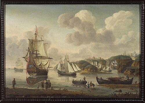 Zeegezicht, 1774, Pieter Lofvers