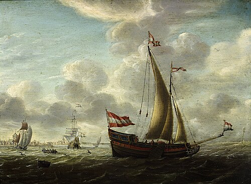 Zeegezicht, 1757, Pieter Lofvers