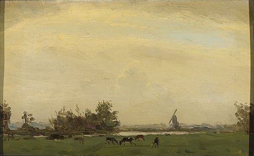 Meadow Landscape on the Spaarne, 1904, Gerrit Willem Dijsselhof