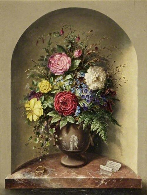 Cultivated Flowers, 1872, Albert Dürer Lucas