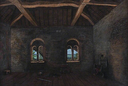 Interior of Norman Merchant House, Blue Anchor Lane, Southampton, 12th Century, , Albert Dürer Lucas