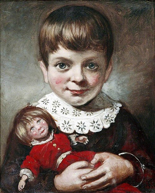 Evelyn Compton, Aged 4, 1882, Charles Compton