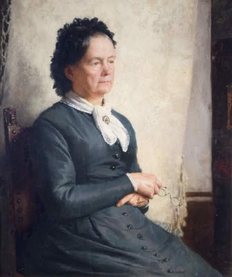Portrait Of The Artist's Mother, 1885, Charles Gogin