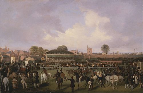 Lord Westminster's Cardinal Puff, with Sam Darling Up, Winning the Tradesman's Plate, Chester, 1839, William Tasker