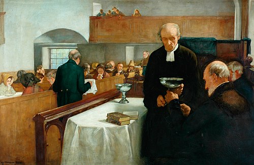 A Scottish Sacrament, 1875, Henry John Dobson