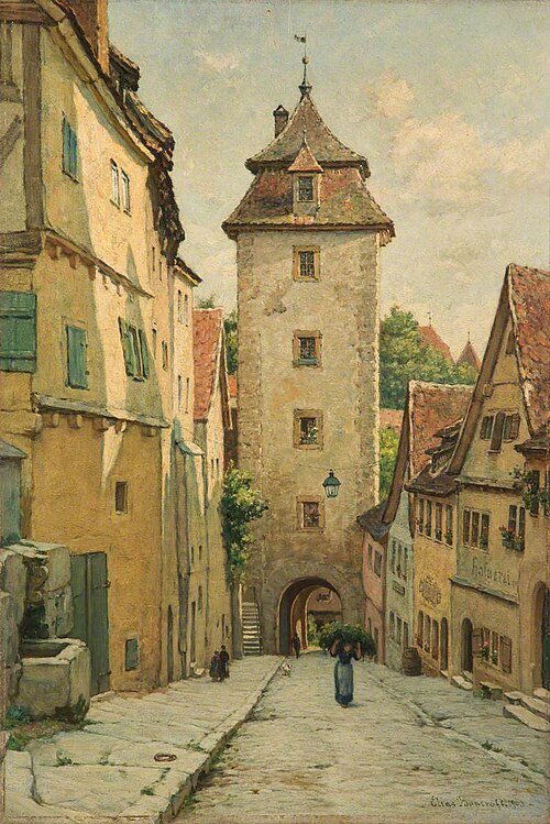 Rothenburg ob der Tauber, Bavaria, Germany, 1903, Elias Bancroft
