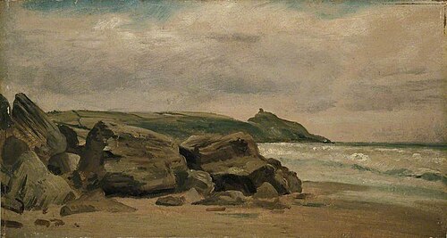 View towards Rame Head, Cornwall, 1850, Lionel Constable
