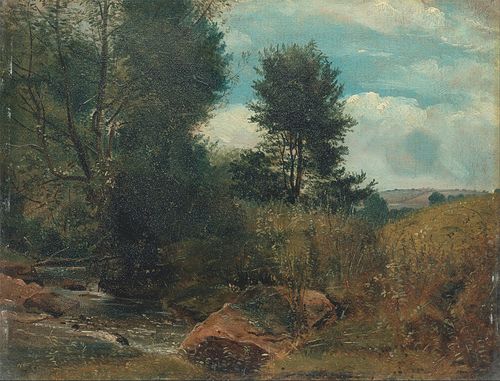 View on the River Sid, near Sidmouth, 1852, Lionel Constable