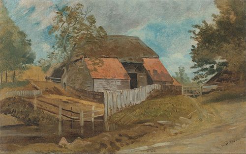 Old Barn, 1855, Lionel Constable