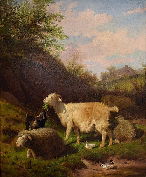 Sheep and Goat, 1871, Peter Moran