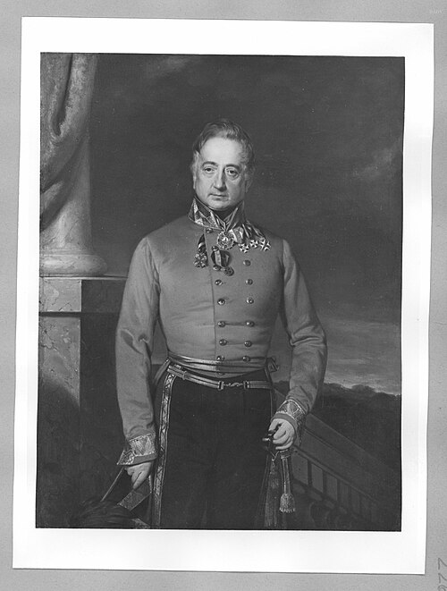 portrait of an officer "Graf Radetzky", 1840, Franz Eybl