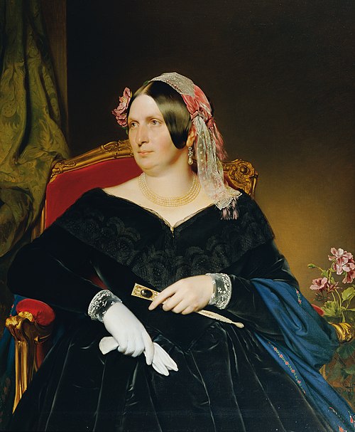 Dame im Lehnstuhl, 1846, Franz Eybl